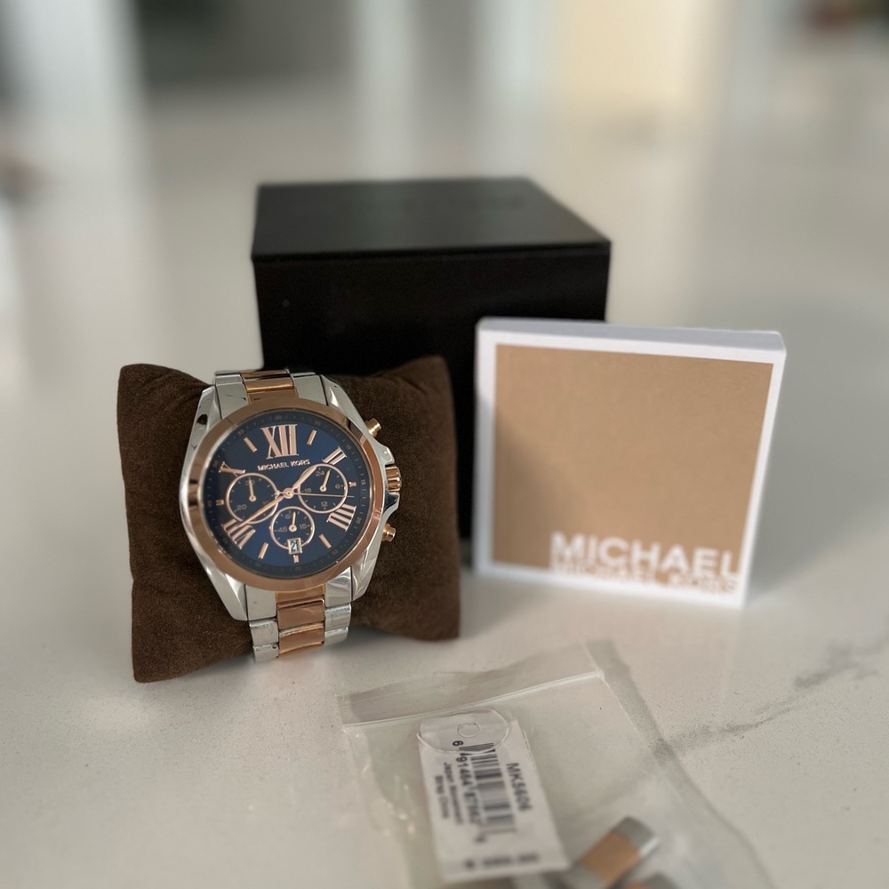 Michael Kors Oversized Bradshaw Two-Tone Watch